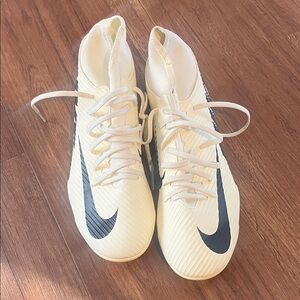 Nike Ivory and Black High-Top Sneakers